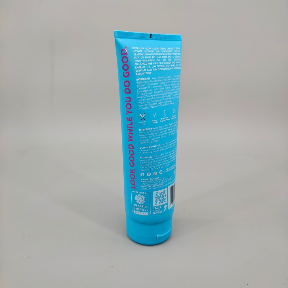 The Australian Glow Gradual Tanning Moisturiser Cloud Creme 200m Hyaluronic Acid - Picture 4 of 7